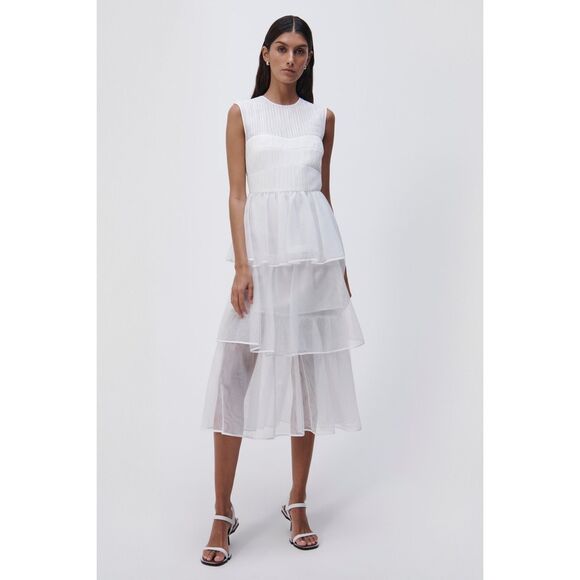 SIMKHAI Dresses & Skirts - NWT SIMKHAI BENTON TULLE PLISSE MIDI DRESS $795